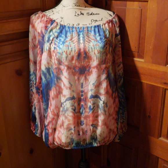 Willi Smith Tops - 💜3/$10💜Colorful Boho pastel top